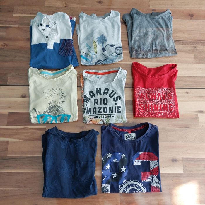 Lot de 8 t-shirts 8 ans garçon