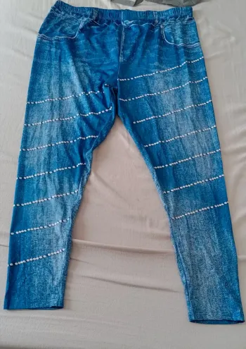 Legging rosegal avec dessin perles
