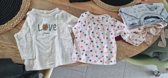 Lot tee shirt manches longues+pantacourt - photo numéro 3