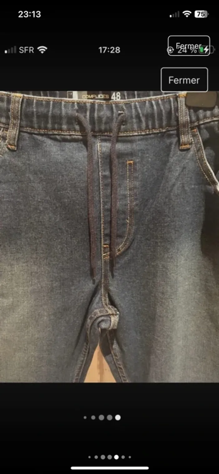 Magnifique jeans homme en 48 de marque Complice excellent état proche du neuf - photo numéro 6