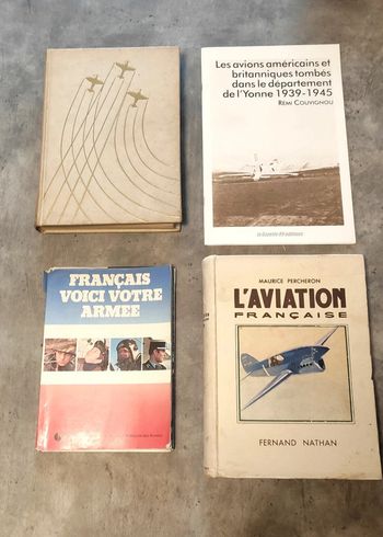Lot de livres sur l'aviation