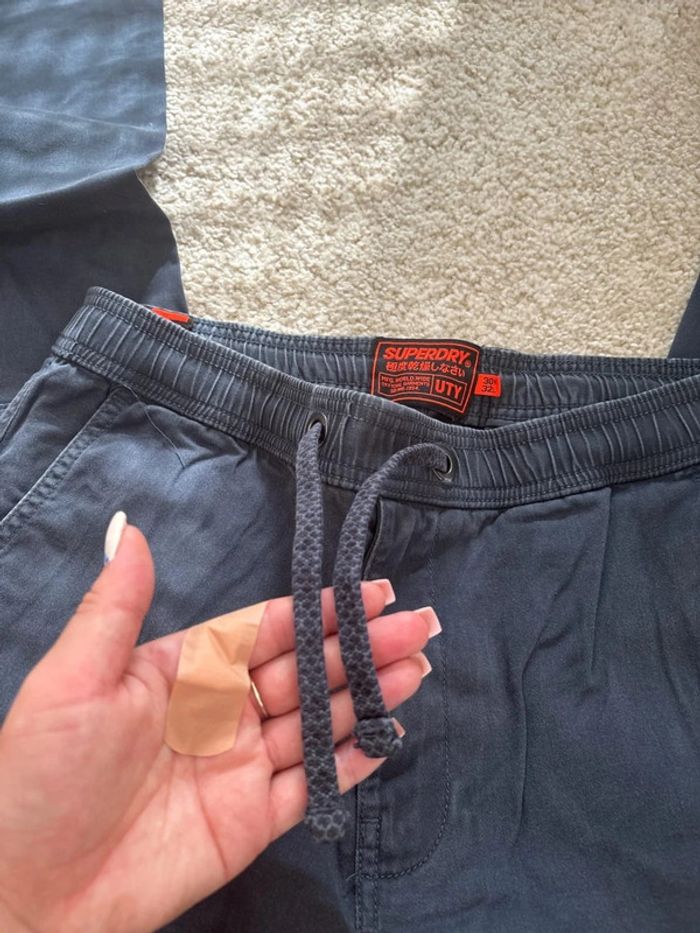 Chino bleu marine superdry taille 40 - photo numéro 4