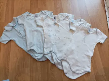 Lot 5 bodies manches courtes 3 mois 60 cm