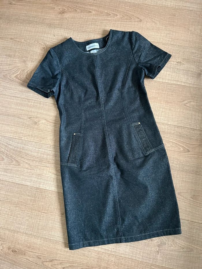 Robe en jean pailletée Christine Laure taille française 40 jamais portée - photo numéro 11