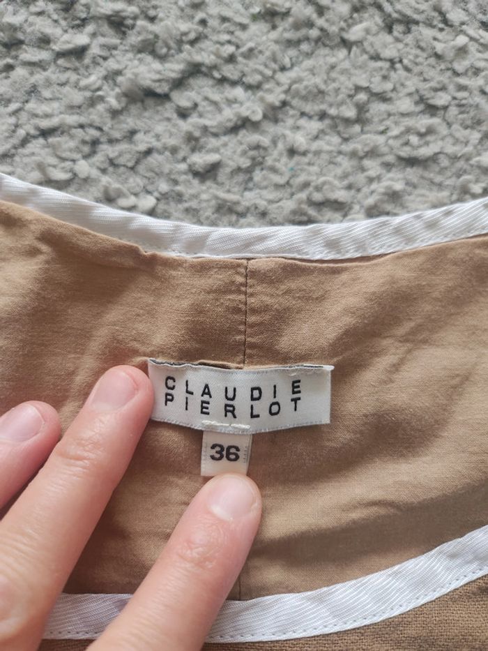 Haut marron Claudie Pierlot taille 36 - photo numéro 3