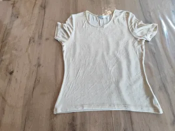 T-shirt Marks & Spencer Crème, Taille 40, Matière Douce