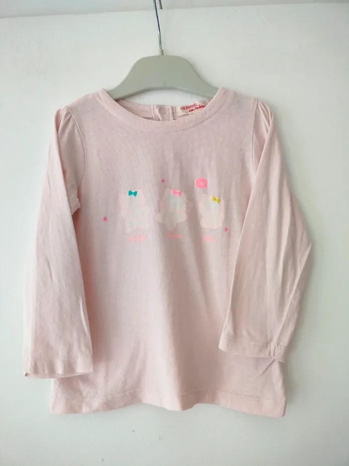 (a) t-shirt rose clair DPAM 24m