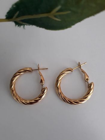 Boucle d'oreille Neuf en acier inoxydable🌿💞