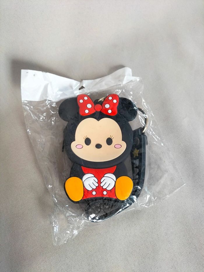 🖤 Porte clé/monnaie en silicone - Minnie kawaii - Neuf 🖤