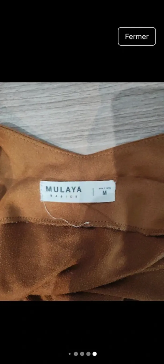 T-shirt effet daim taille m mulaya - photo numéro 6
