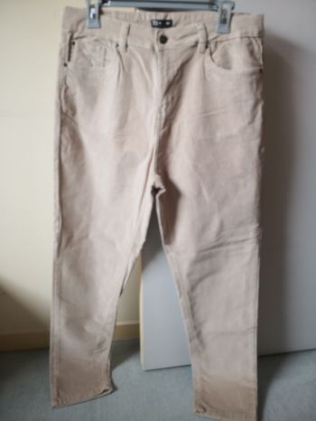 Pantalon velours beige