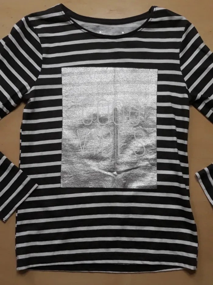 T shirt manche longue 9-10 ans - photo numéro 3