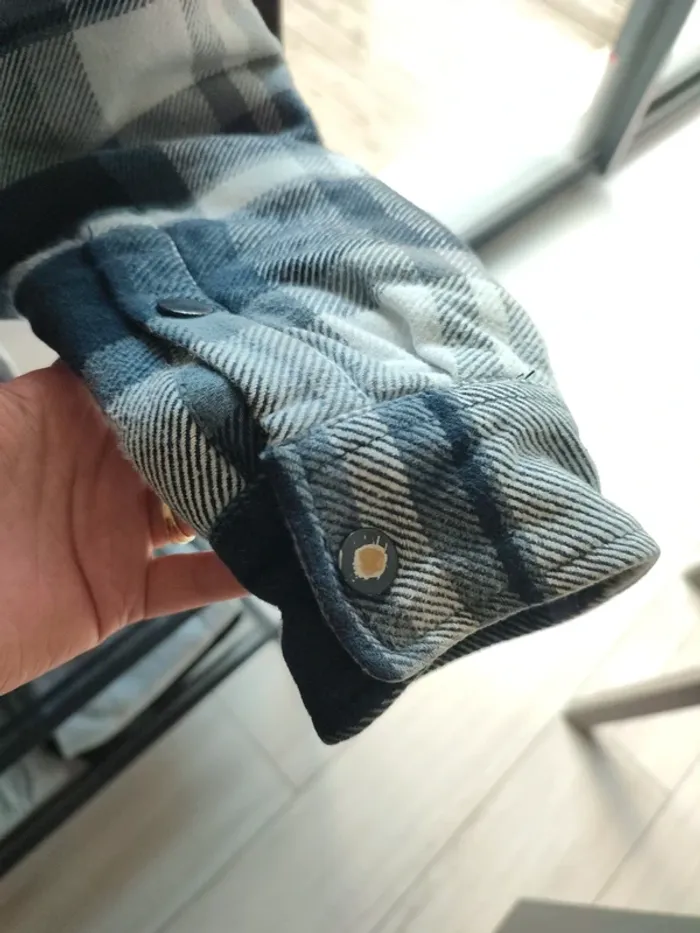 Veste chaude à carreaux - photo numéro 5
