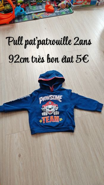 Pull pat'patrouille 2ans