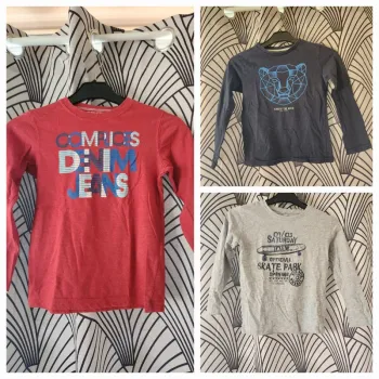 Lot tee-shirt manches longues