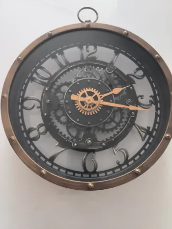 Horloge murale industrielle