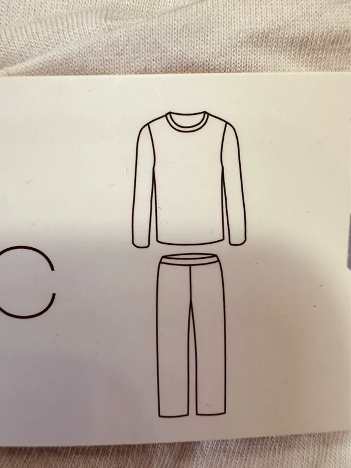 Taille 8 ans lot de 2 pyjamas 2 pièces coton fin et flanelle fille Tex gris bleu Neufs 🌷 - photo numéro 3