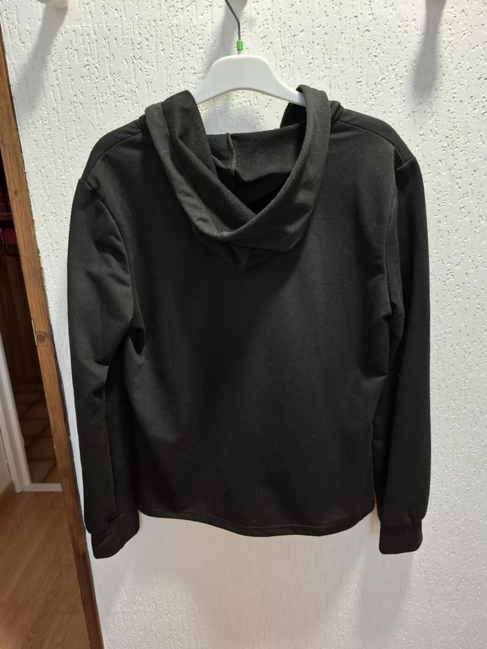 Beau gilet femme JunjieFashion noir à capuche S/M très bon état - photo numéro 3