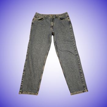 Jean Droit Relaxed Fit Denim Co Bleu Délavé Taille 46 XXXL Bon État