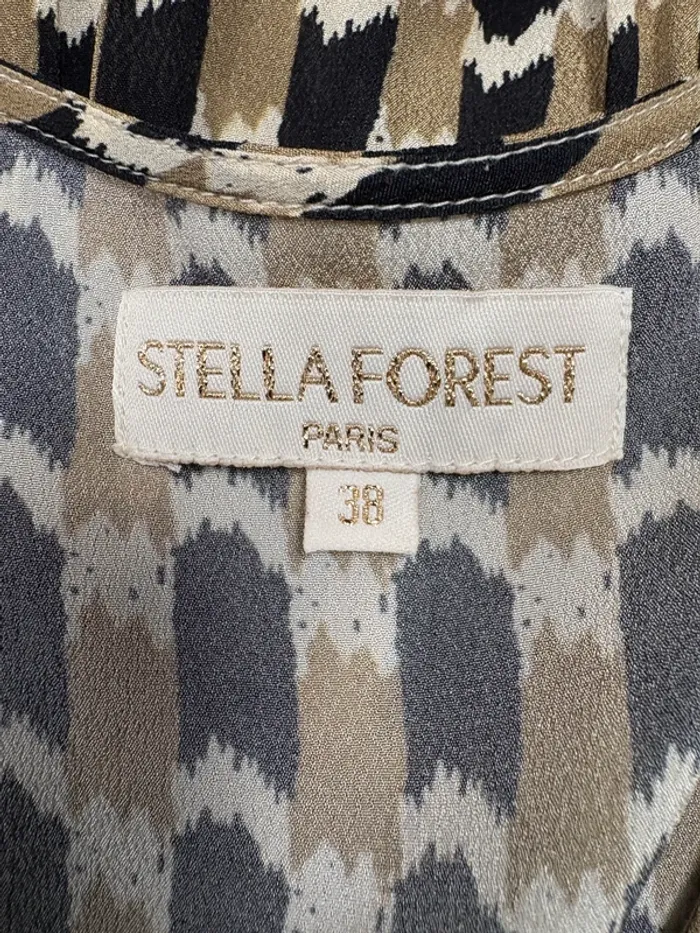 Robe longue Stella Forest | Noir et beige | Taille 38 - photo numéro 3