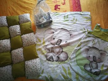 Couverture et turbulette koala vert