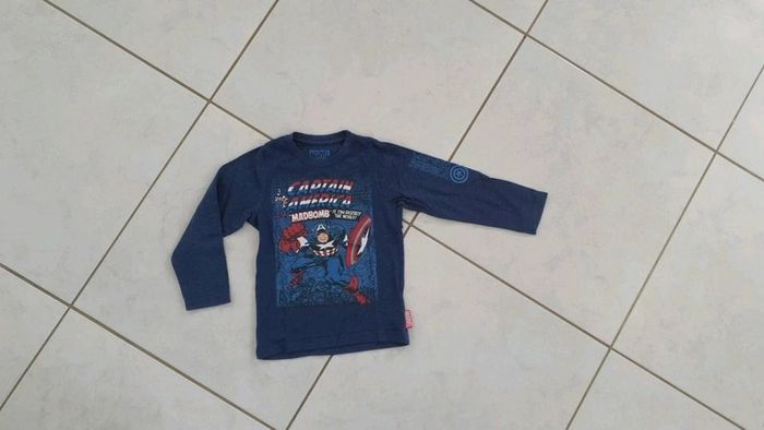 T-shirt ML garçon Captain America 4 ans CH