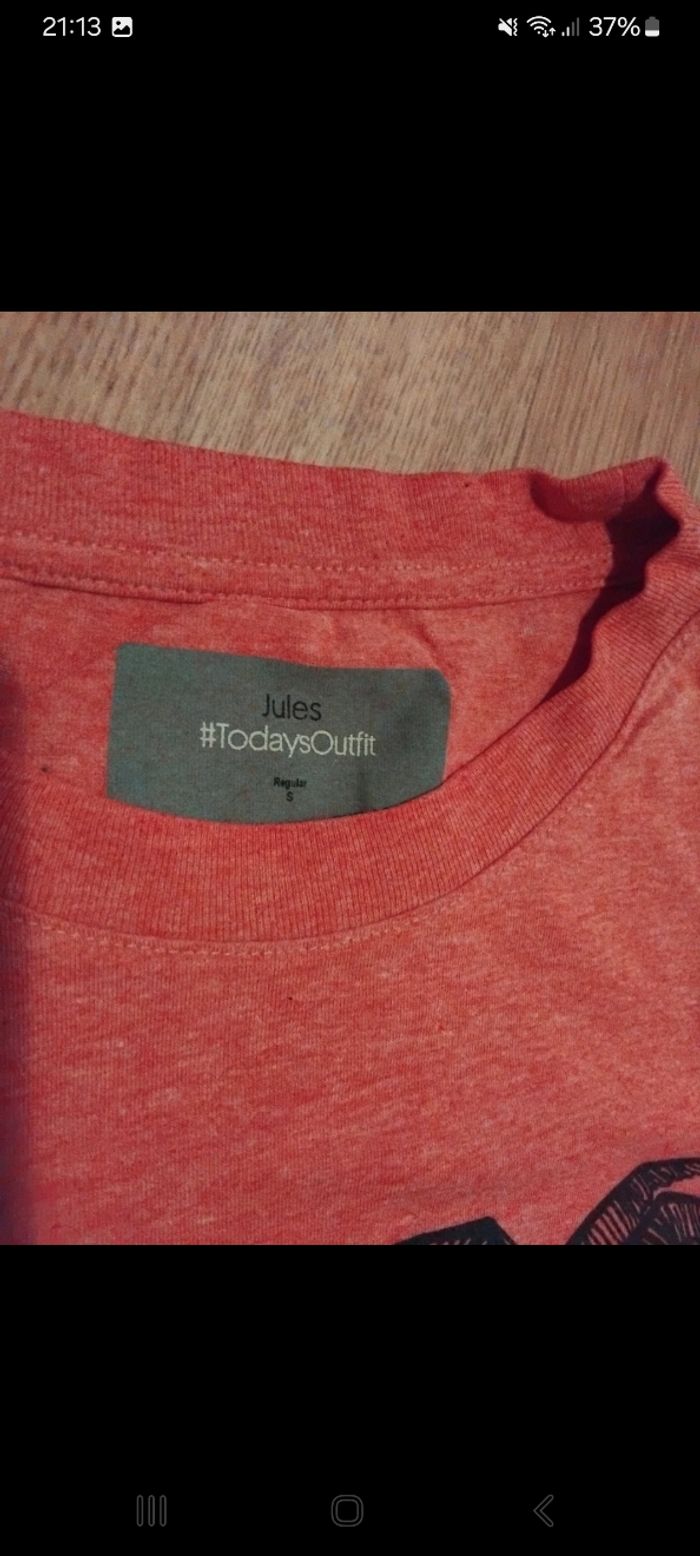 T-shirt corail Jules regular S 16 ans - photo numéro 2