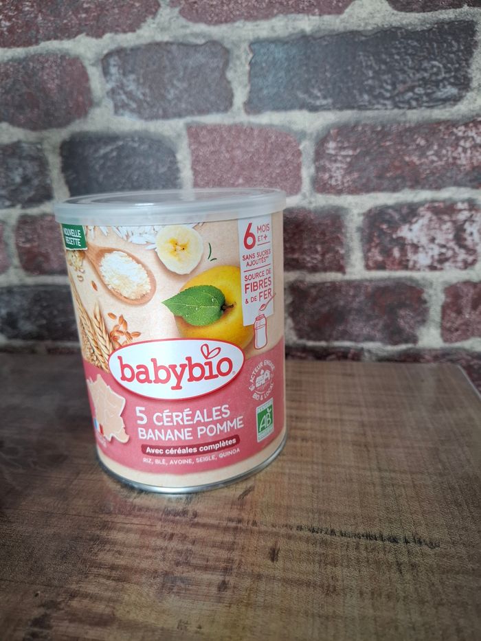 Babybio 5 Céréales Banane Pomme 🌿
