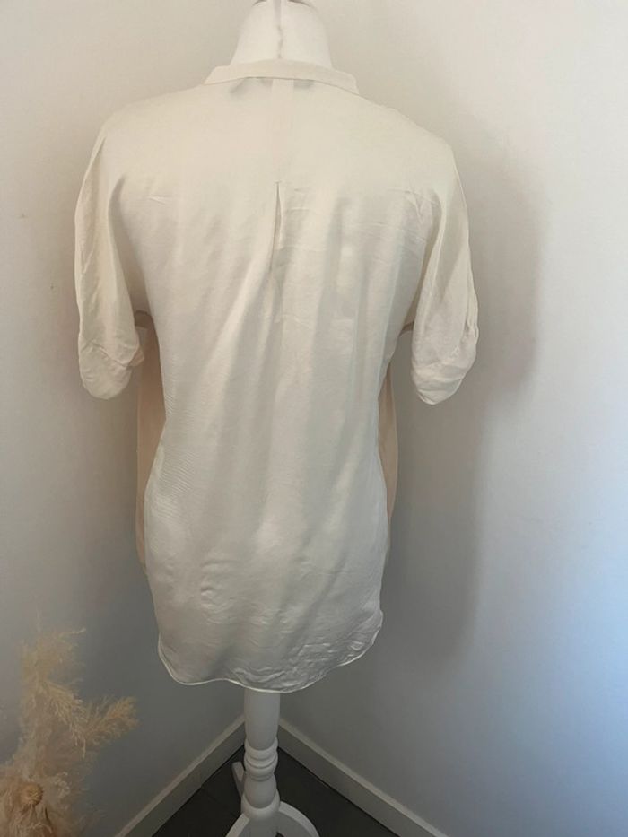 Blouse crème Massimo Dutti M - photo numéro 3