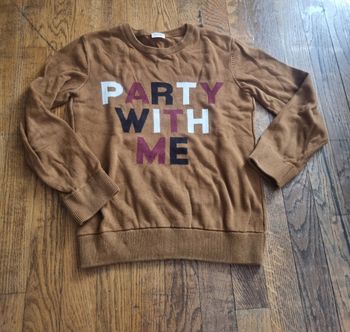 pull garçon marron tape à l'œil taille 10ans