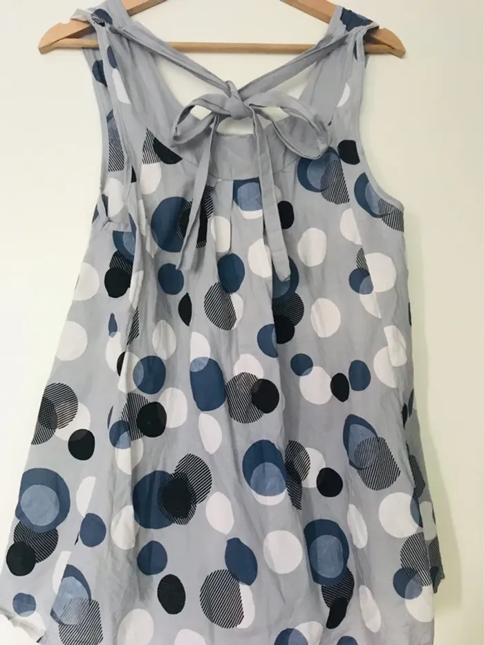 Chemise sans manche à pois - photo numéro 2