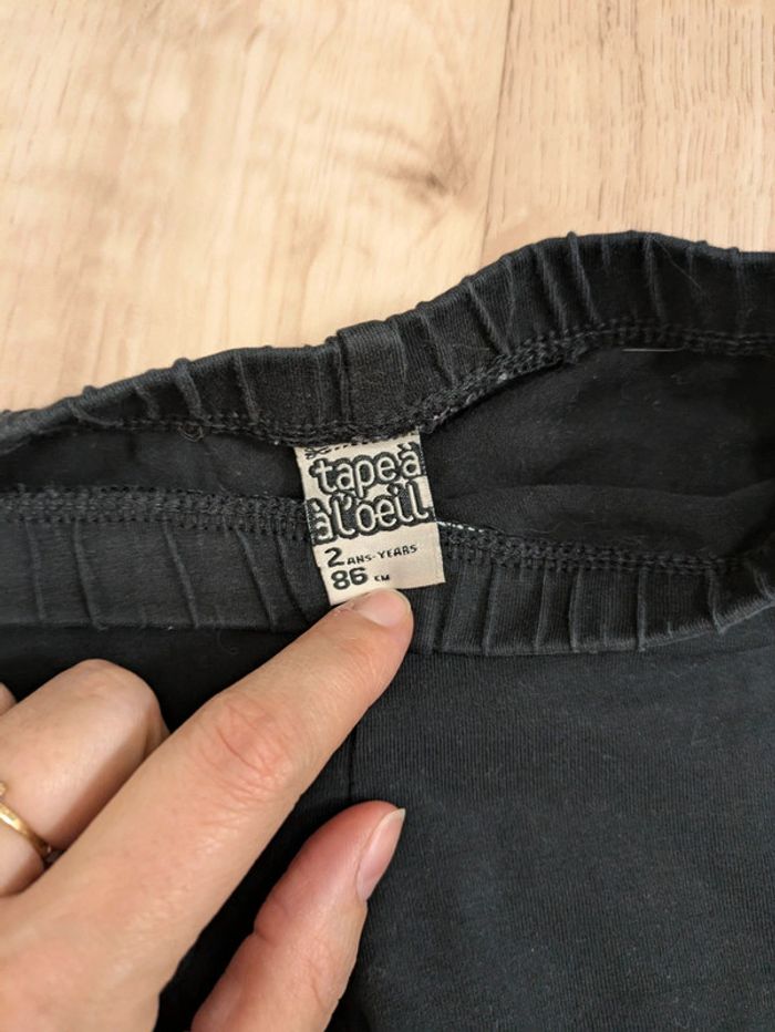 Lot 2 leggings noirs 24 Mois 86cm - photo numéro 4