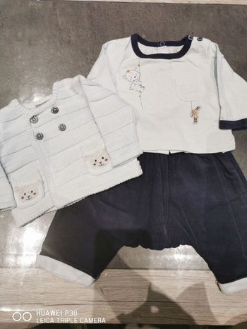 Ensemble sergent major taille 1 mois