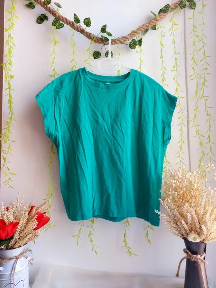 T-shirt Kiabi – M – Turquoise – État : Excellent