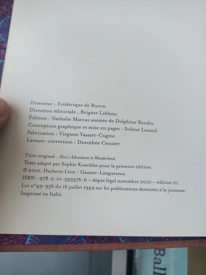 Livre Alice au pays des merveilles illustré (texte integral - éditions gautier- languereau) - photo numéro 8