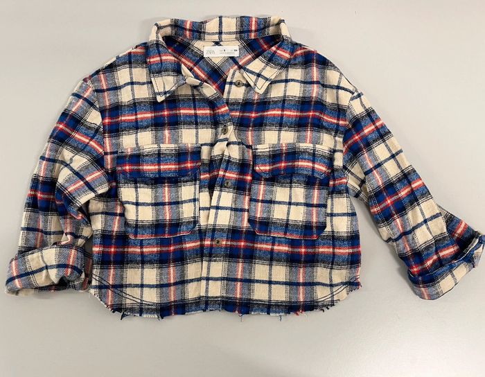 Chemise courte Zara 9 ans à carreaux