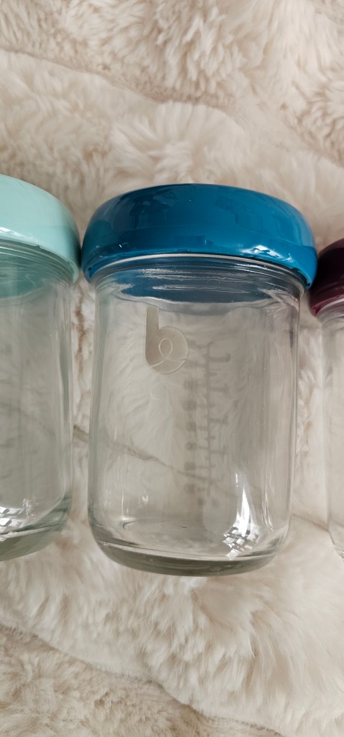 Lot de 4 grands pot en verre Babybols babymoov Neufs - photo numéro 3
