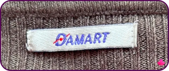 Pull Marron Rosé Col V Damart - Maille Côtelée - Grande Taille XL/XXL - photo numéro 4