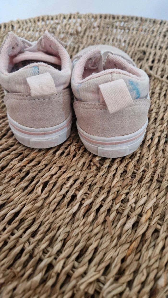 Vans rose pale et bleu tye and dye motif nuage 🐇 pointure 23.5 🐇 - photo numéro 4