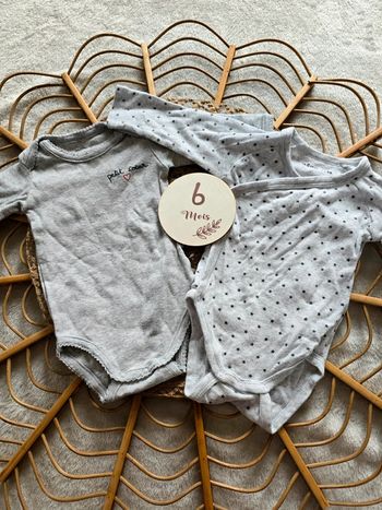 Lot de 2 body gris