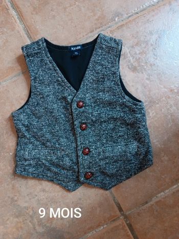 Gilet sans manche garçon 9 MOIS