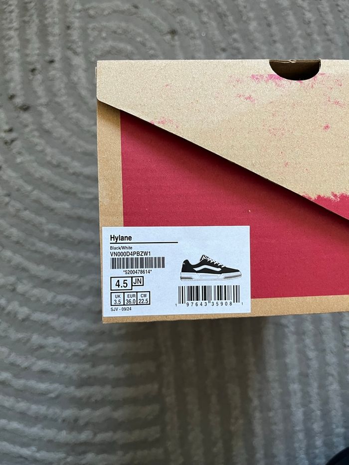 Vans Hylane Noir Cuir Suédé Taille 36 - photo numéro 9