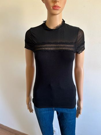 Teeshirt noir à manches courtes Morgan taille S TBE