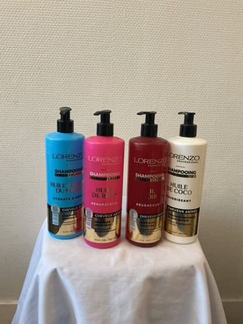 Lot shampoing Lorenzo professionnels