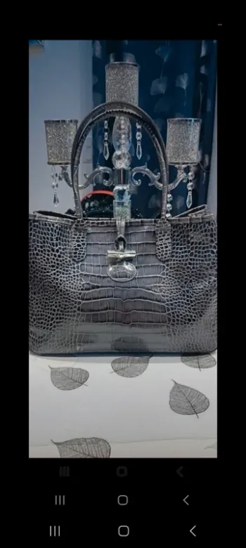 Sac longchamp grande capacité en porte épaule en cuir croco l état du sac en photo 
26x37x12