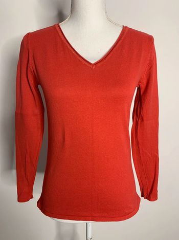 Pull orange et doré U Collection T36