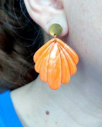 Boucles coquillages pop