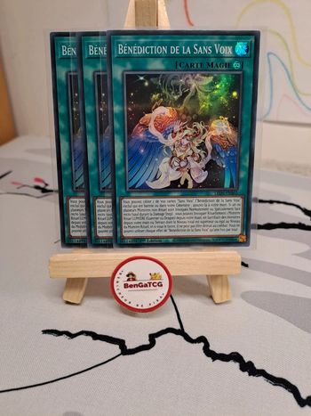 Playset 3x Bénédiction De La Sans Voix SR Yu-Gi-Oh! Héritage de la Destruction FR LEDE