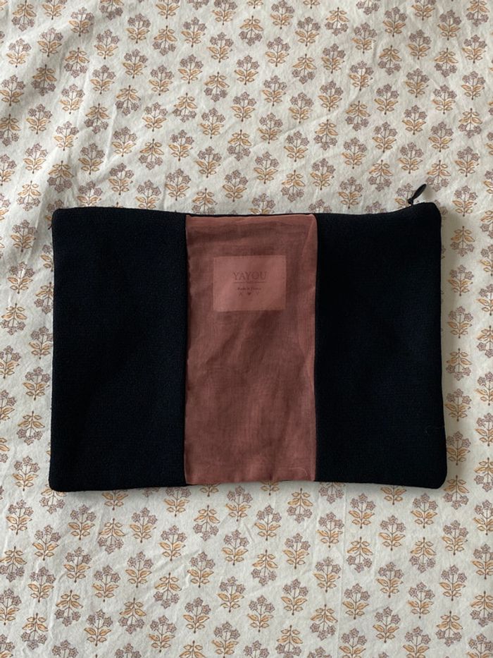 Mini pochette rose et noire Yayou Paris