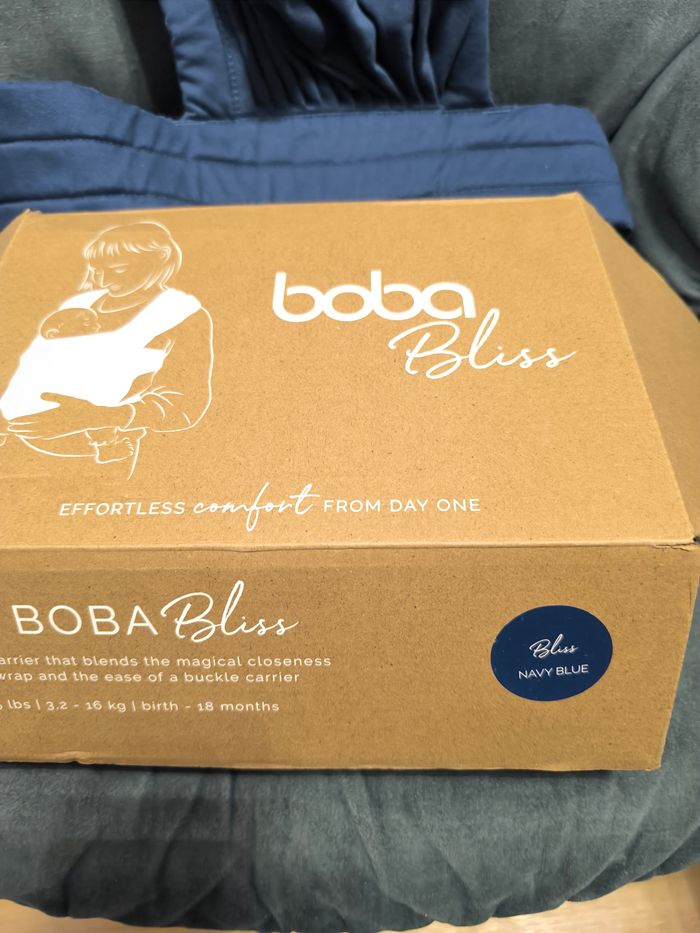 Porte bébé boba Bliss bleu (navy blue) - photo numéro 2